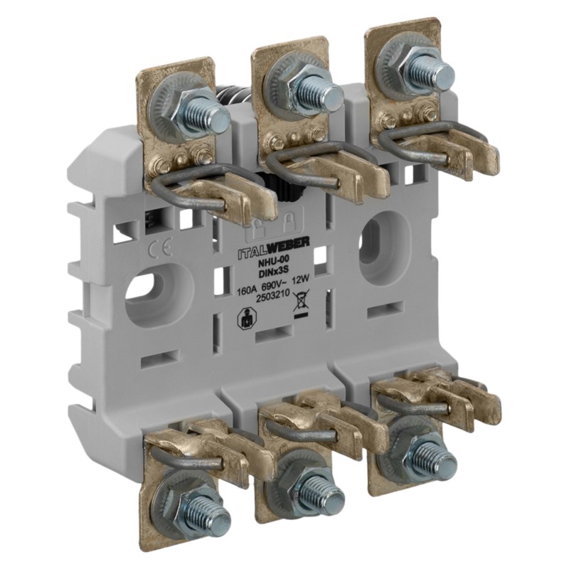 2503210 - Держатель предохранителя 3P  Ie-160A, NH-00, ITALWEBER