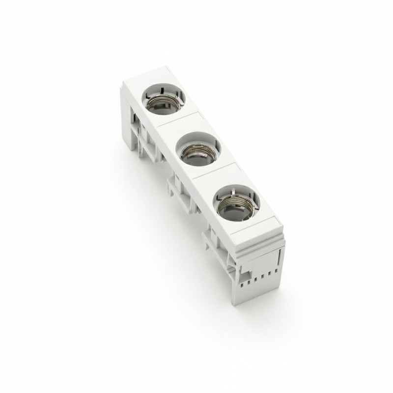 31946  - Держатель предохранителя CUSTO на шину до 30 мм, 3P  Ie-63А, DII (E27), Wöhner