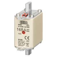 S20 001 04.160 - Предохранитель ножевой SIBA, 160 A, NH-00, aR, 500 В АС/440 В DC, Pronutec