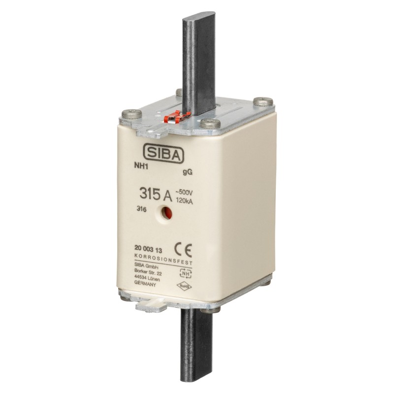 S20 003 13.315 - Предохранитель ножевой SIBA, 315 A, NH-1, gG, 500 В АС/440 В DC, Pronutec