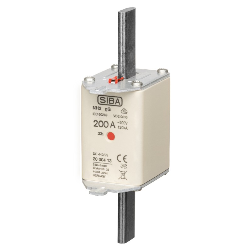 S20 004 13.200 - Предохранитель ножевой SIBA, 200 A, NH-2, gG, 500 В АС/440 В DC, Pronutec