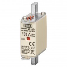 S20 000 13.100 - Предохранитель ножевой SIBA, 100 A, NH-000, gG, 500 В АС/440 В DC, Pronutec