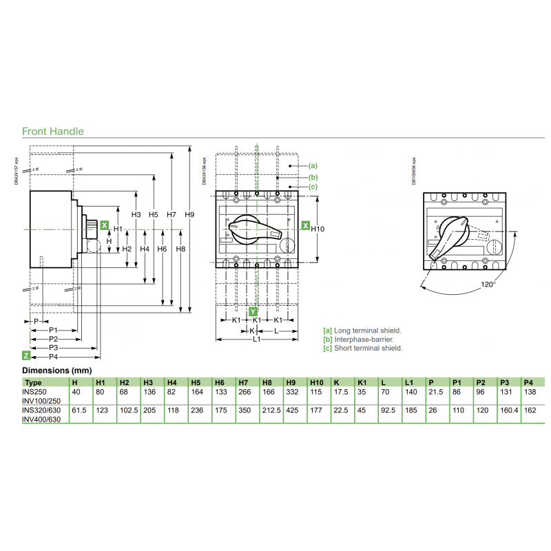 31106 - Выключатель нагрузки INS250, 3P Ith-250 A, Schneider Electric