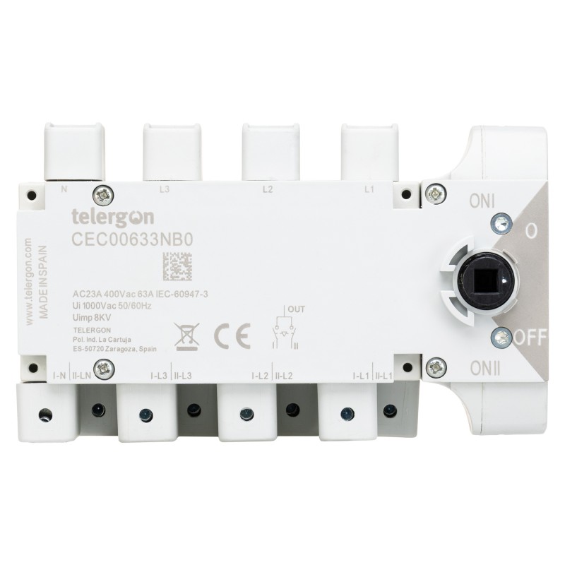 CEC00633NB0 - Переключатель нагрузки CEC, 4P Ith-63 A, Telergon