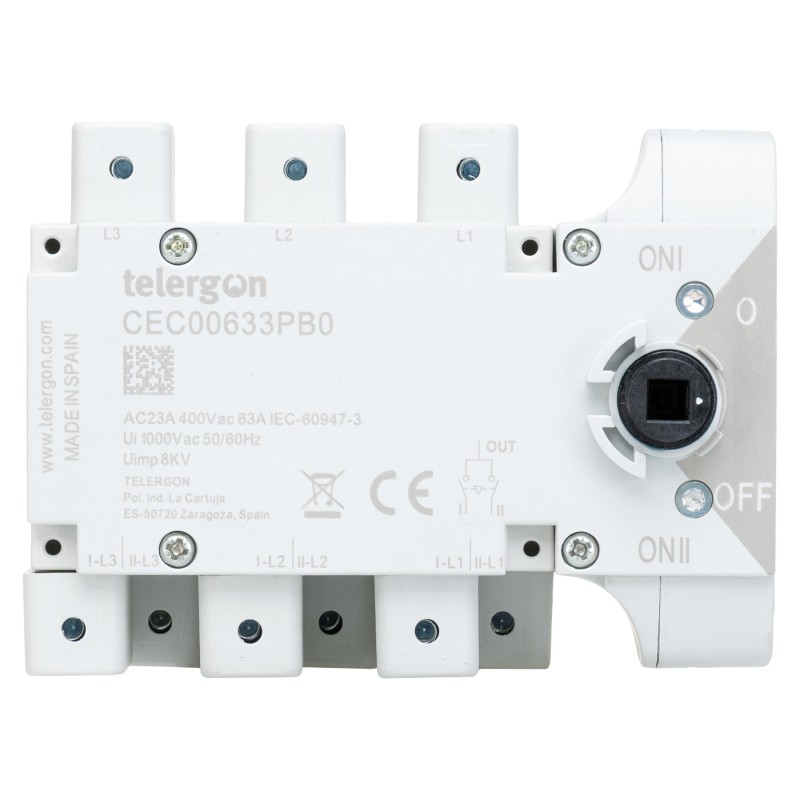 CEC00633PB0 - Переключатель нагрузки CEC, 3P Ith-63 A, Telergon