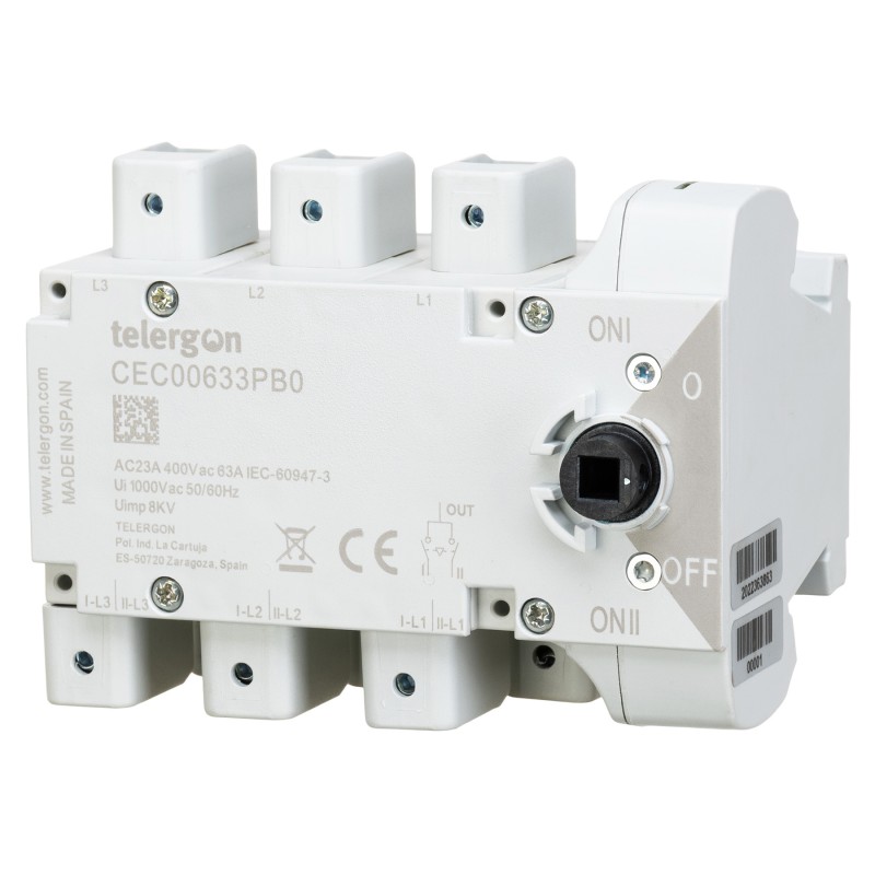 CEC00633PB0 - Переключатель нагрузки CEC, 3P Ith-63 A, Telergon