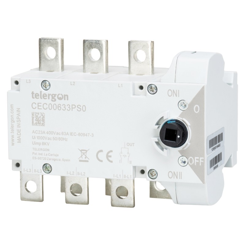 CEC00633PS0 - Переключатель нагрузки CEC, 3P Ith-63 A, Telergon