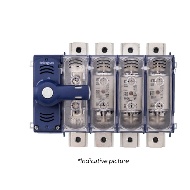 M3-01603PTD40 - Выключатель под предохранитель M3, 3P Ith-160 A, предохранители NH-00, Telergon