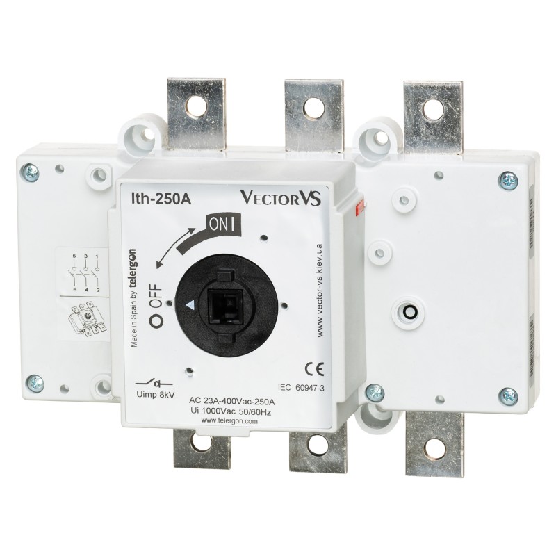 S5-02503PR0 - Выключатель нагрузки S5, 3P Ith-200 A, Ue-400 В АС, Telergon