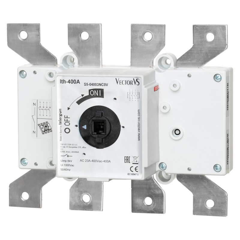 S5-04003NC0 - Выключатель нагрузки S5, 4P Ith-400 A, Ue-400 В АС, Telergon