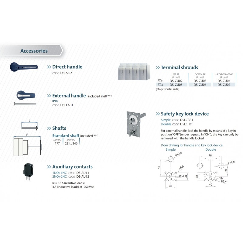 S5B02503ND0 - Переключатель нагрузки By-pass, 4P Ith-250 A, Telergon