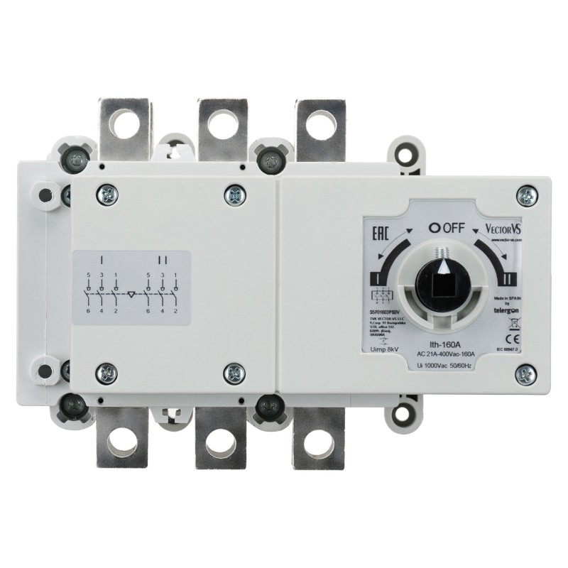 S5F01603NS0 - Переключатель нагрузки S5F/0, 4P Ith-160 A, Telergon