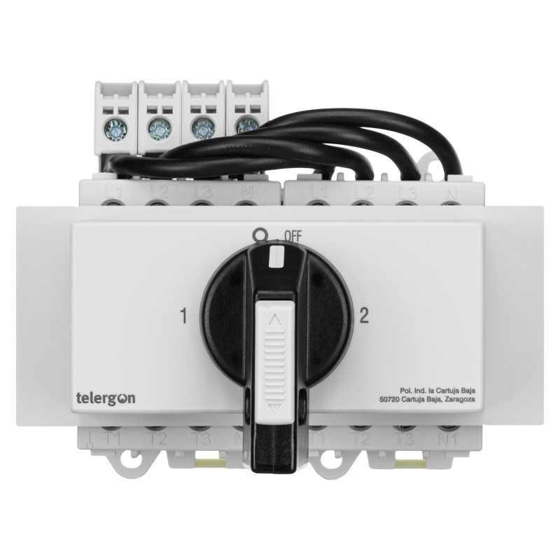 ZBK40SMAH1U4 - Переключатель модульный с прямой ручкой, 4P Ith-40 A, Telergon