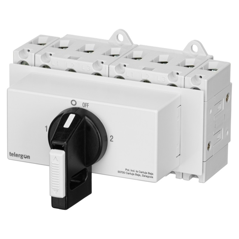 ZBK63SMAH1U4 - Переключатель модульный с прямой ручкой, 4P Ith-63 A, Telergon