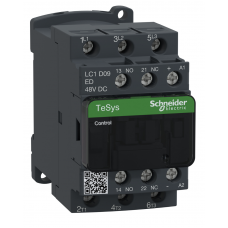 LC1D09ED  - Контактор Tesys D, In-9 A, 4 кВт, Uc-48 В DC, 1NO+1NC, Schneider Electric