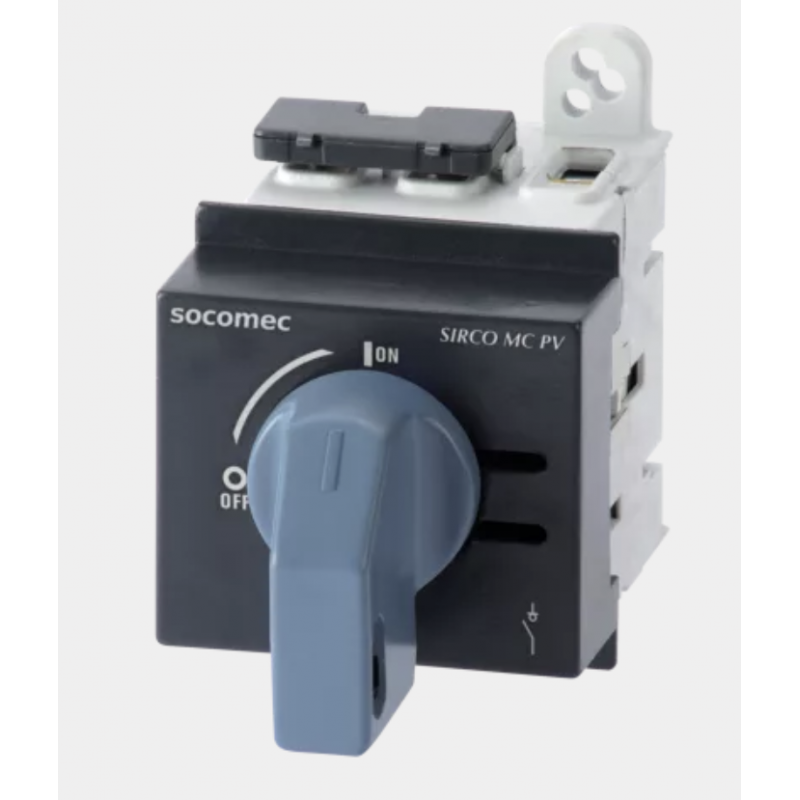Выключатель нагрузки SIRCO MC PV (I-0), DC 1000 В, 2+2P Ith-40 A, модульный, Socomec (21PV4754)