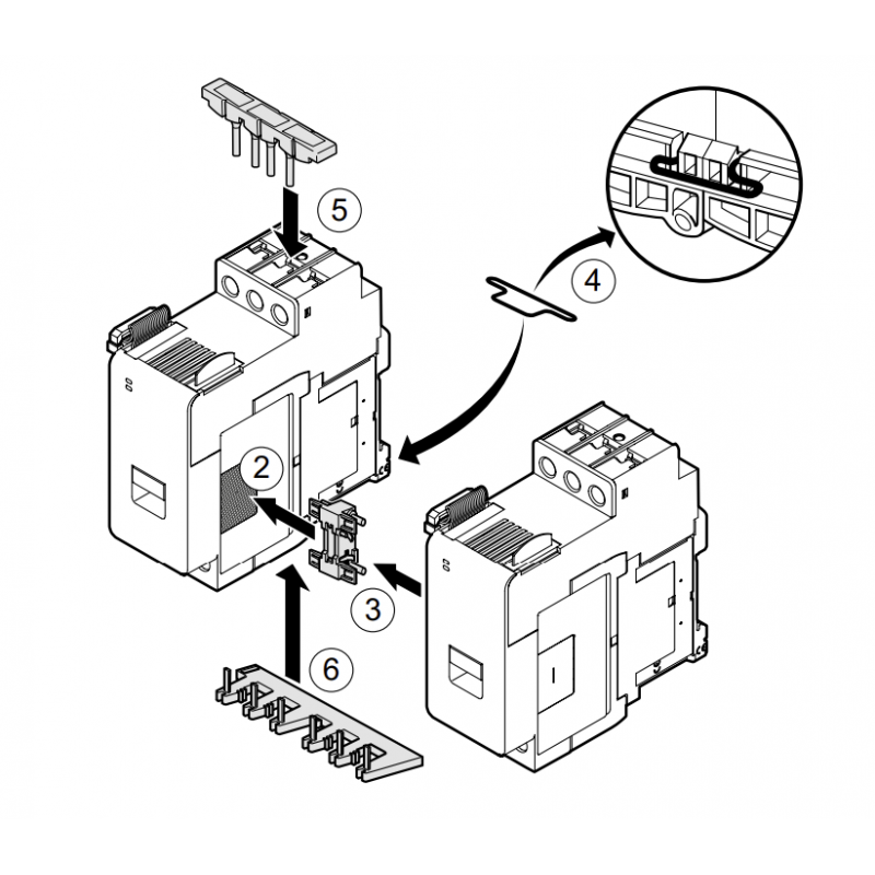 LAD9V2 - Механическая блокировка для контакторов LC1D09-38, Schneider Electric