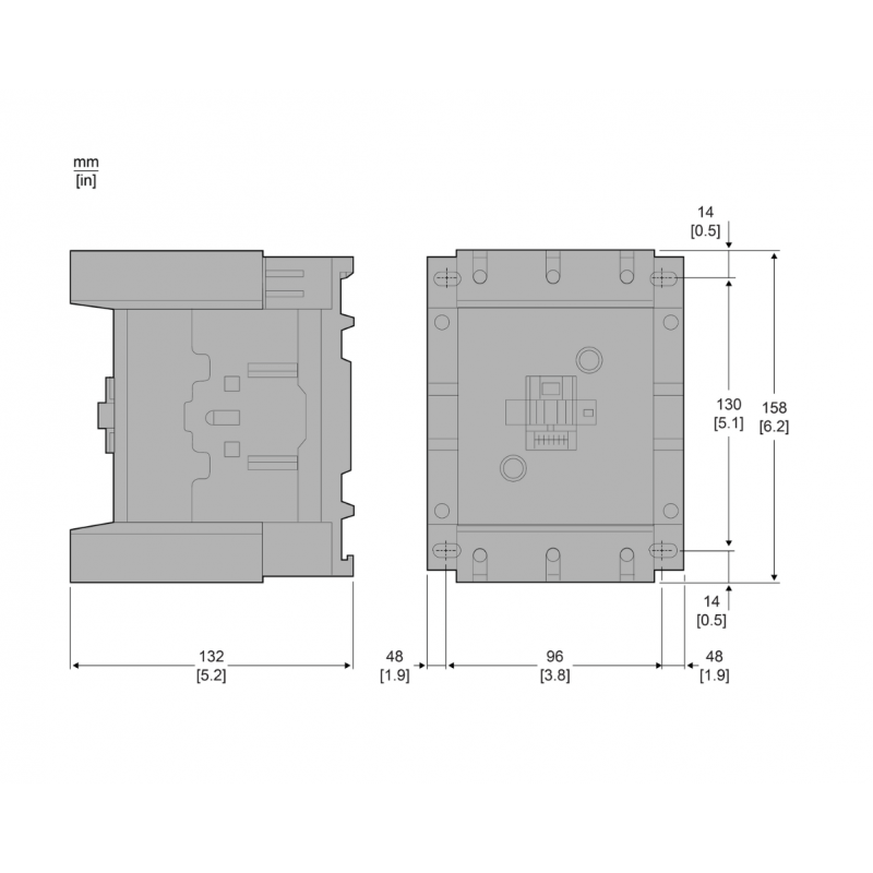 LC1D115B7 - Контактор Tesys D, In-115 A, 55 кВт, Uc-24 В AC, 1NO+1NC, Schneider Electric