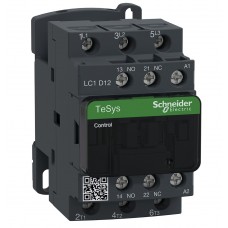 LC1D12B7 - Контактор Tesys D, In-12 A, 5,5 кВт, Uc-24 В AC, 1NO+1NC, Schneider Electric