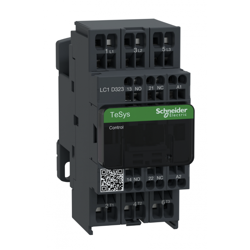 LC1D323BD - Контактор Tesys D, In-32 A, 15 кВт, Uc-24 В DC, 1NO+1NC, пружин.,Schneider Electric
