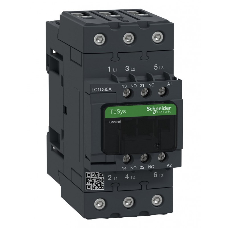 LC1D65AFE7 - Контактор Tesys D, In-65 A, 30 кВт, Uc-115 В AC, 1NO+1NC, Schneider Electric