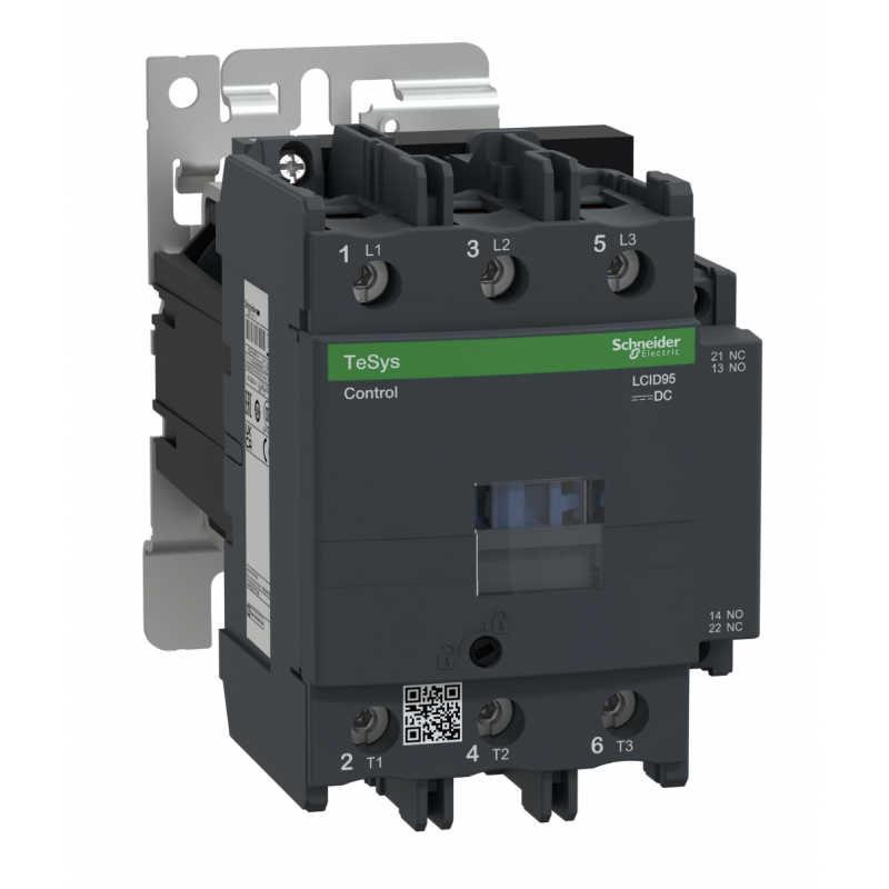 LC1D95FD - Контактор Tesys D, In-95 A, 45 кВт, Uc-110 В DC, 1NO+1NC, Schneider Electric