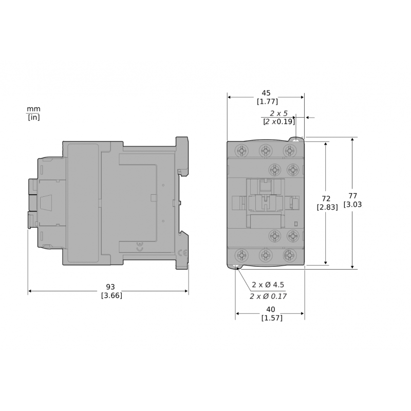 LC1E0901BD - Контактор Tesys E, In-9 A, 4 кВт, Uc-24 В DC, 1NC, Schneider Electric