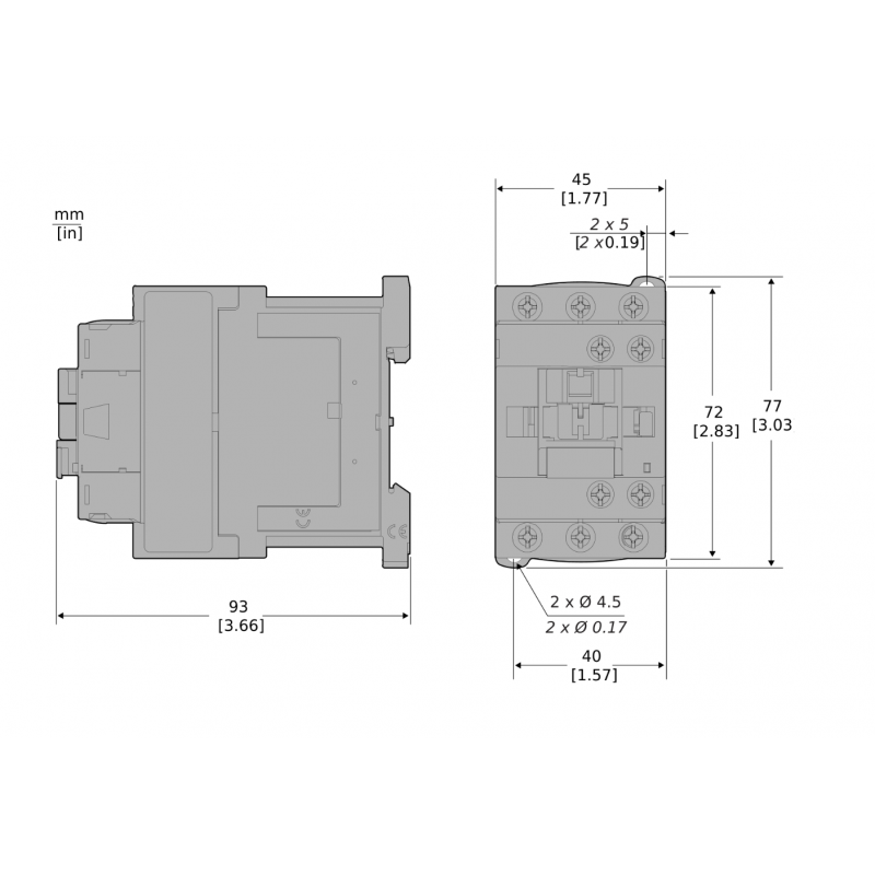 LC1E1810BD - Контактор Tesys E, In-18 A, 7,5 кВт, Uc-24 В DC, 1NO, Schneider Electric