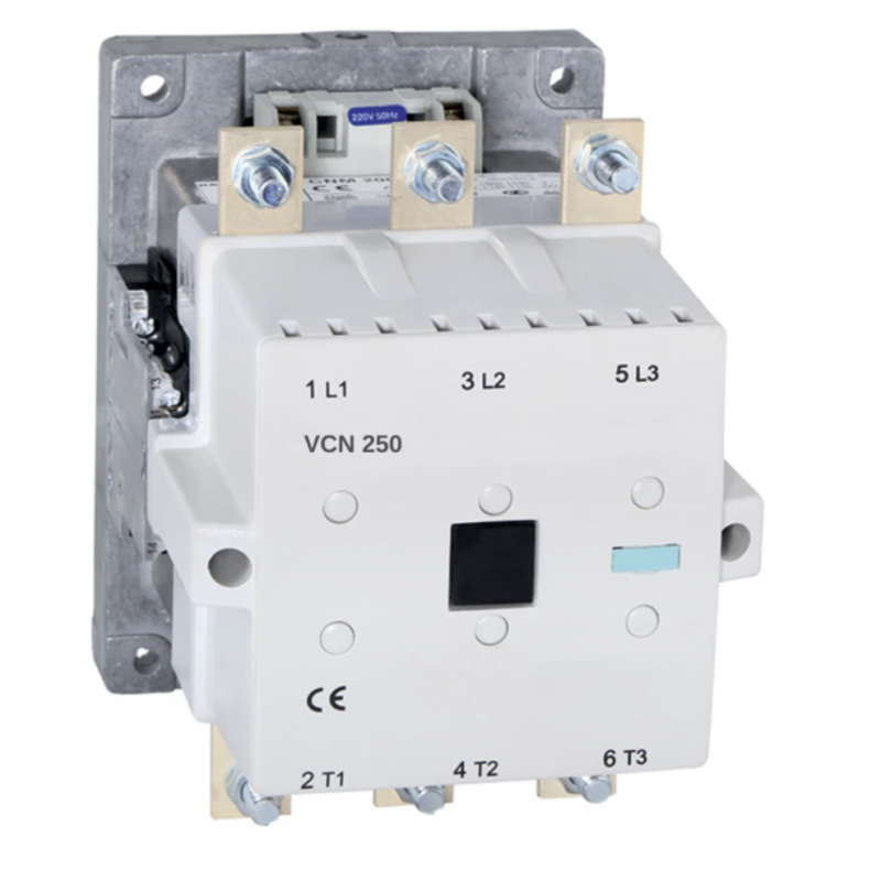 Контактор VCN, In-250 A, 132 кВт, Uc-230 В AC, 2NO+2NC, Vector (Rade Končar) (VCN250FA22)
