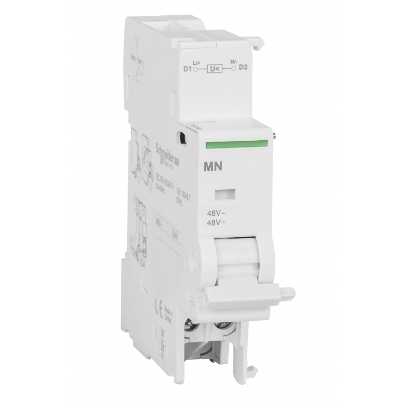 A9N26961 - Расцепитель минимального напряжения MN, 48 В АС/DC для iDPN, C120, C60H-DC, Schneider Electric