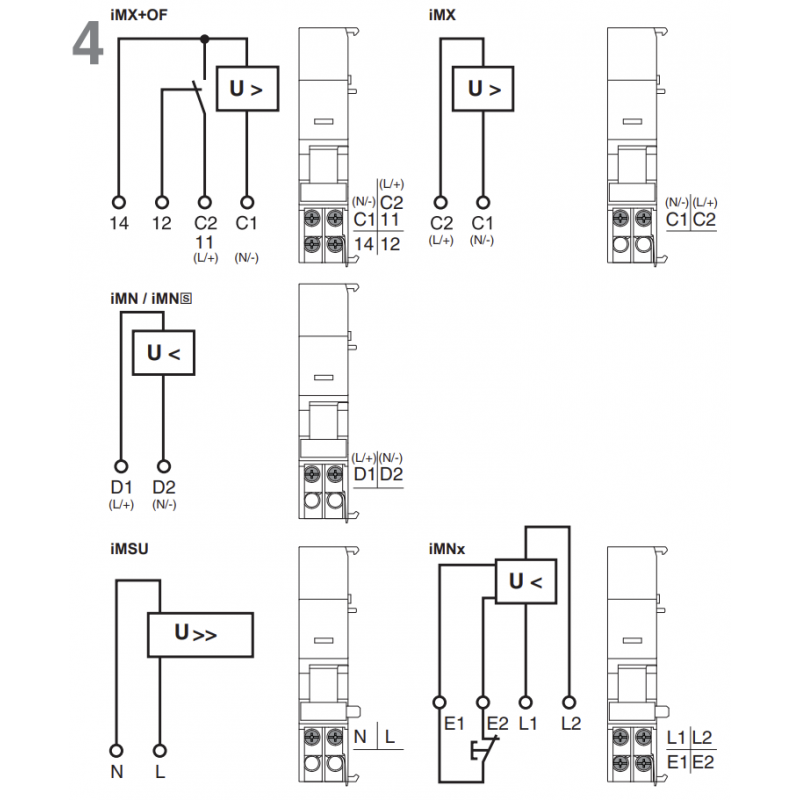 A9A26904 - Дополнительный контакт iOF (100 мА…6 А) 1 C/O для iC60N, iC60H, iID, iDPN Vigi, iSW, Schneider Electric