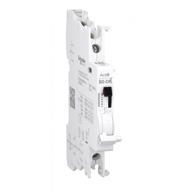 A9N26909 - Дополнительный контакт OF+OF/SD (2…100 мА) 2 C/O для C120, C60H-DC, Schneider Electric