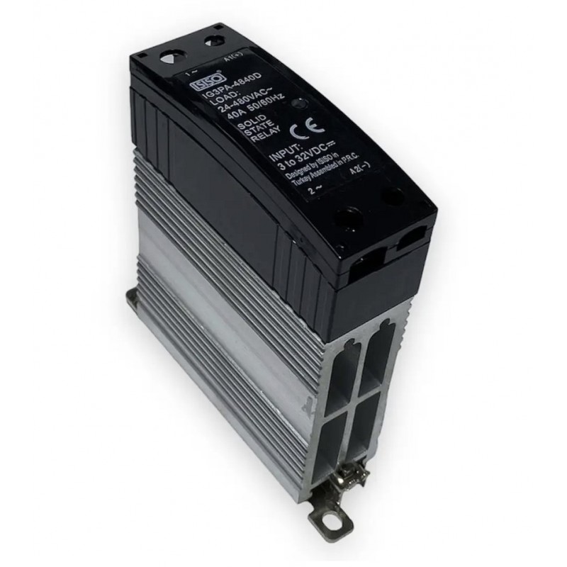 IG3PA-4825D - Твердотельное реле (1-фазное, 25А, 3-32VDC/24-480VAC) ISISO