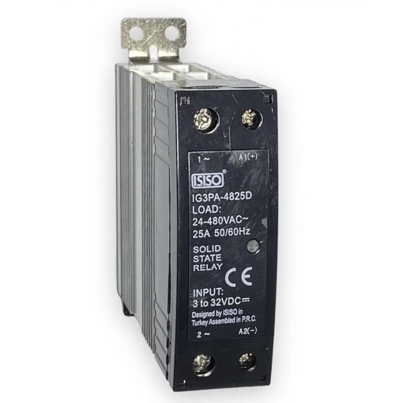 IG3PA-4825D - Твердотельное реле (1-фазное, 25А, 3-32VDC/24-480VAC) ISISO