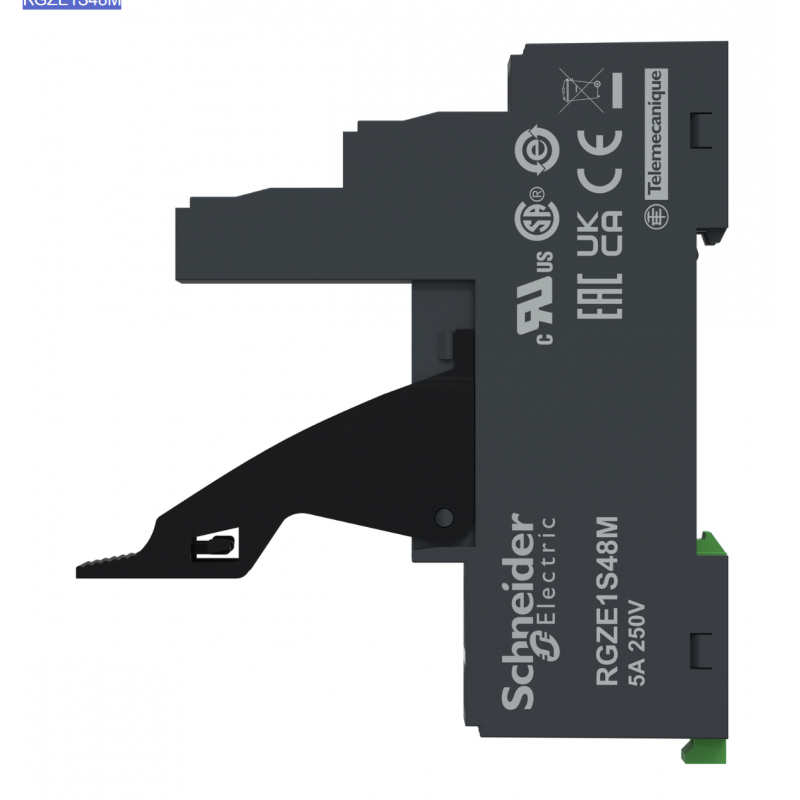 Розетка для реле управления RXG, 2 C/O, Schneider Electric (RGZE1S48M)