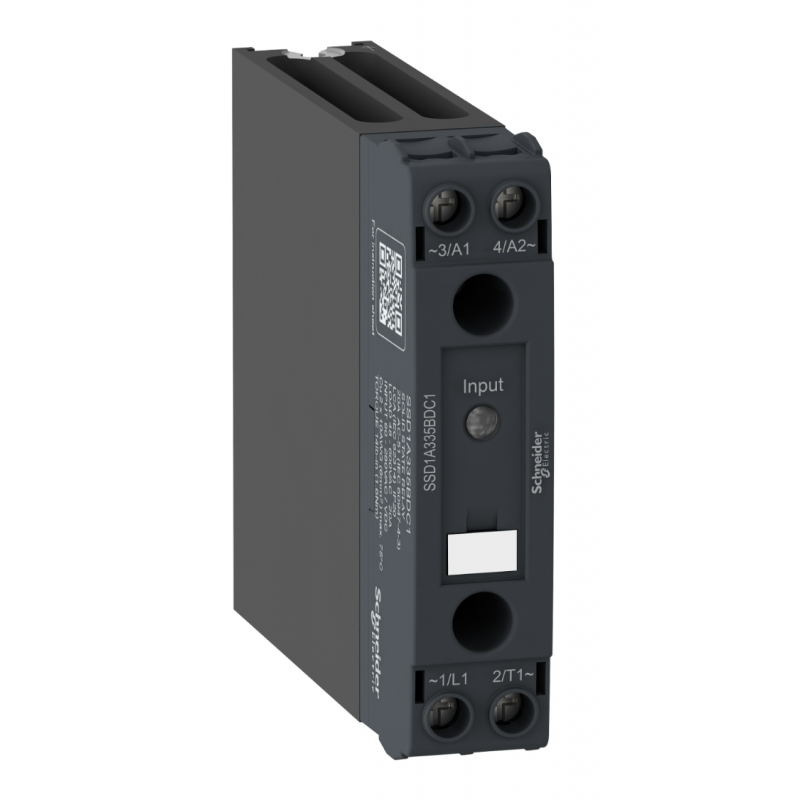 SSD1A320BDC1 - Твердотельное реле (1-фазное, 20А, DIN-рейка, 4-32VDC/48-600VAC) Schneider Electric