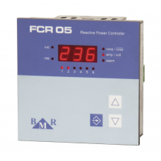 Контроллер Реактивной Мощности BMR FCR05RS: 6-Канальное Управление с Мониторингом Гармоник и Температуры, RS485