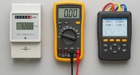 Отличие счётчика, мультиметра и анализатора сети,  Сравнение Tense и Eastron