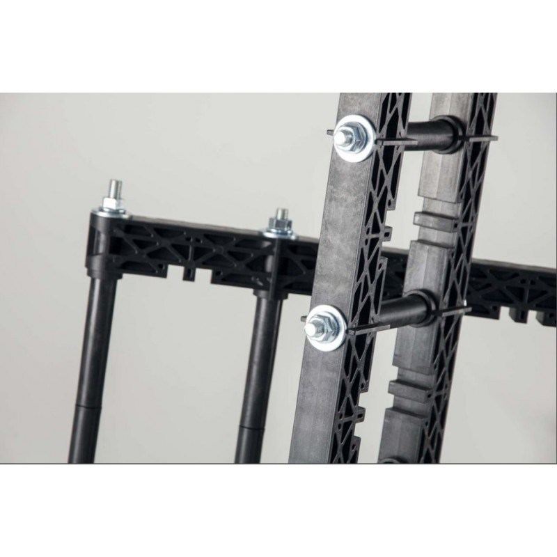 Шинодержатель для профильной медной шины шириной до 80 мм, 2000А (3-полюсный), Al-Cu System (IS32012CU2/C)