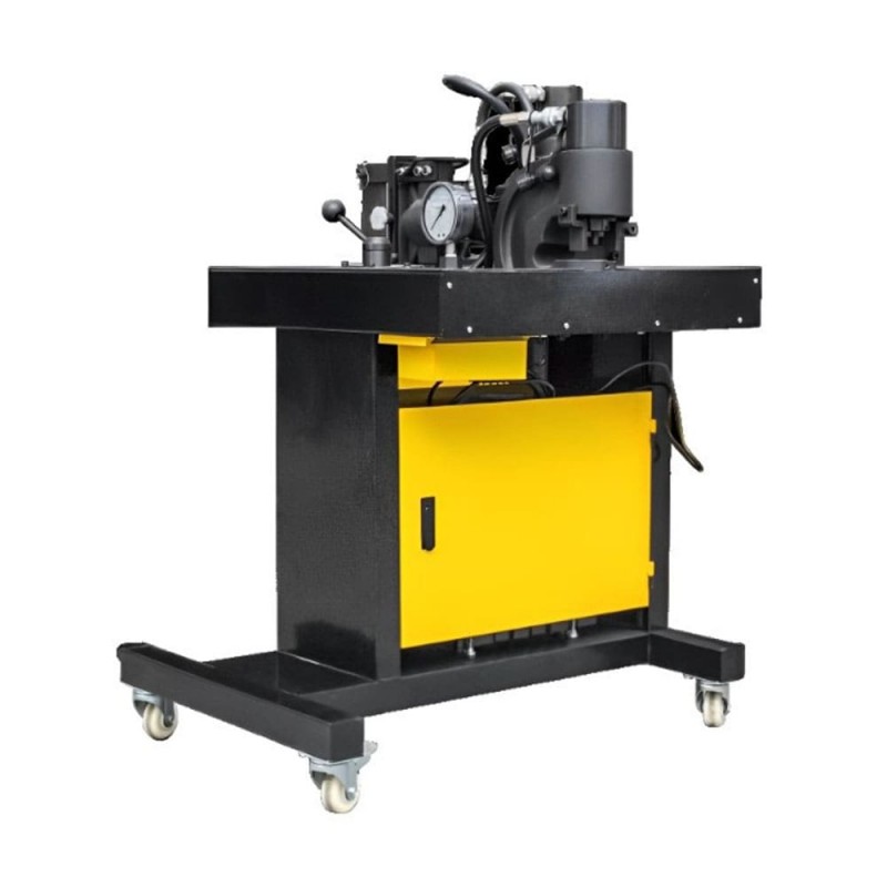 504357 - Гидравлический станок 3 в 1 DHY-150 (резка, гибка, перфорация) шин 150×10 мм, TAKEL