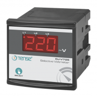 DJ‑V72S – Трехфазный вольтметр 0-500 В AC, 73×73, Tense