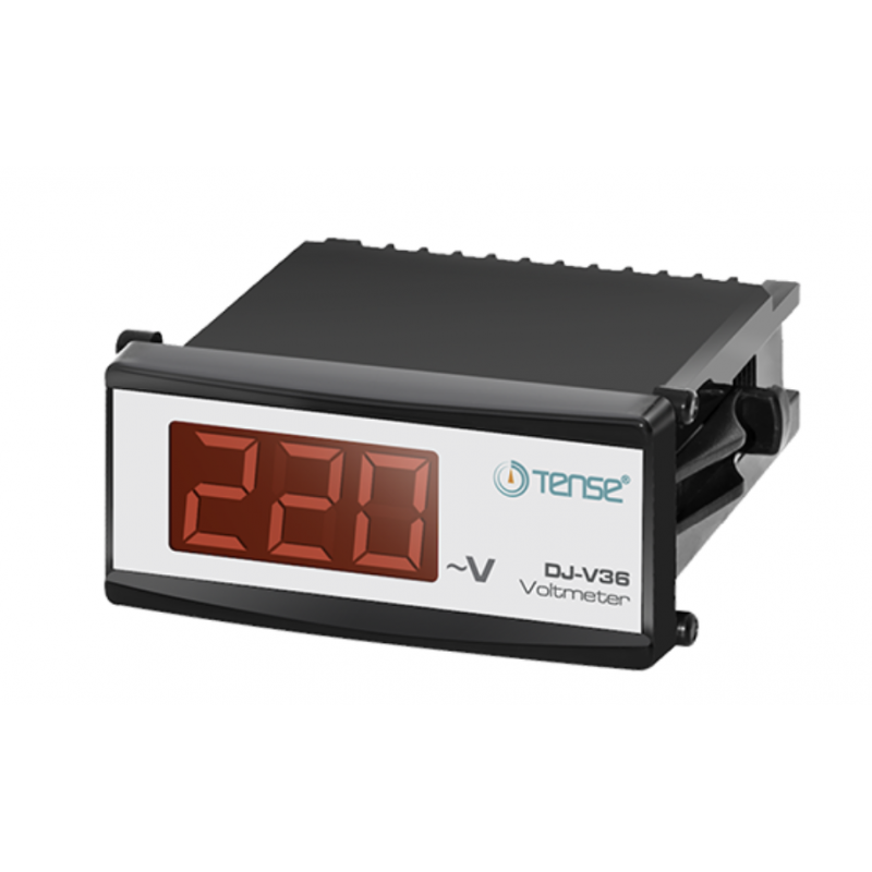 DJ‑V36 – Однофазный вольтметр 0-500 В AC, 36×78, Tense DJ‑V36 – Однофазный вольтметр 0-500 В AC, 36×78, Tense