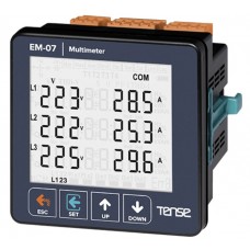 EM-07 - Мультиметр с расширенным контролем энергии, через ТТ, 5 А, Modbus RTU, Tense