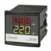 DAV-72D - Однофазный мультиметр с ТС, 100 А (вольтметр + амперметр) Tense