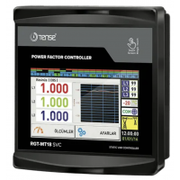 RGT-MT18: 3 фазный контроллер Реактивной Мощности с 18 Ступенями, SVC и Сенсорным Экраном, RS485, TENSE 