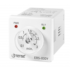 ERS-03DY — Реле задержки включения до 3 минут, врезной монтаж + цоколь, 220 В АС, TENSE