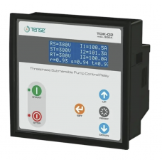 TDK-02 - Контроллер управления и защиты 3-фазным насосом до 250А с LCD-дисплеем и пуском звезда/треугольник, TENSE 
