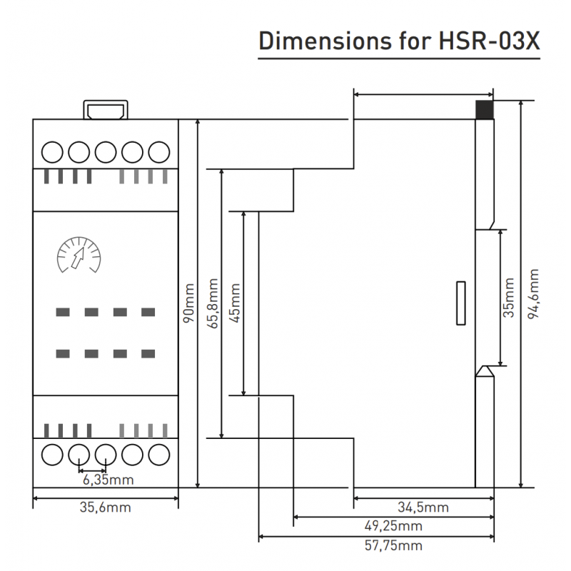 HSR-03X - Реле управления 3 насосами с поочередным включением, TENSE
