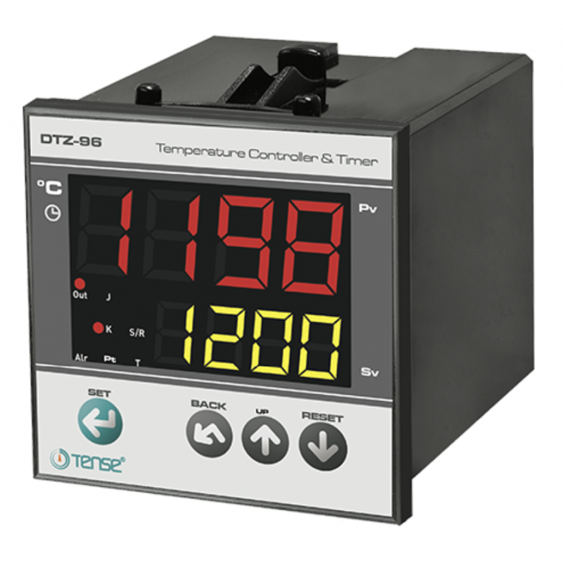 DTZ-96 - Температурный контроллер PID с таймером, 0-400°C, 220 В АС, 96х96, TENSE