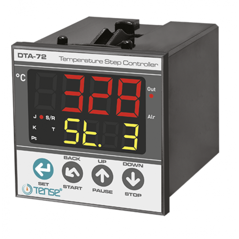 DTA-72 - Ступенчатый температурный контроллер PID с таймером, 220 В АС, 72х72, TENSE